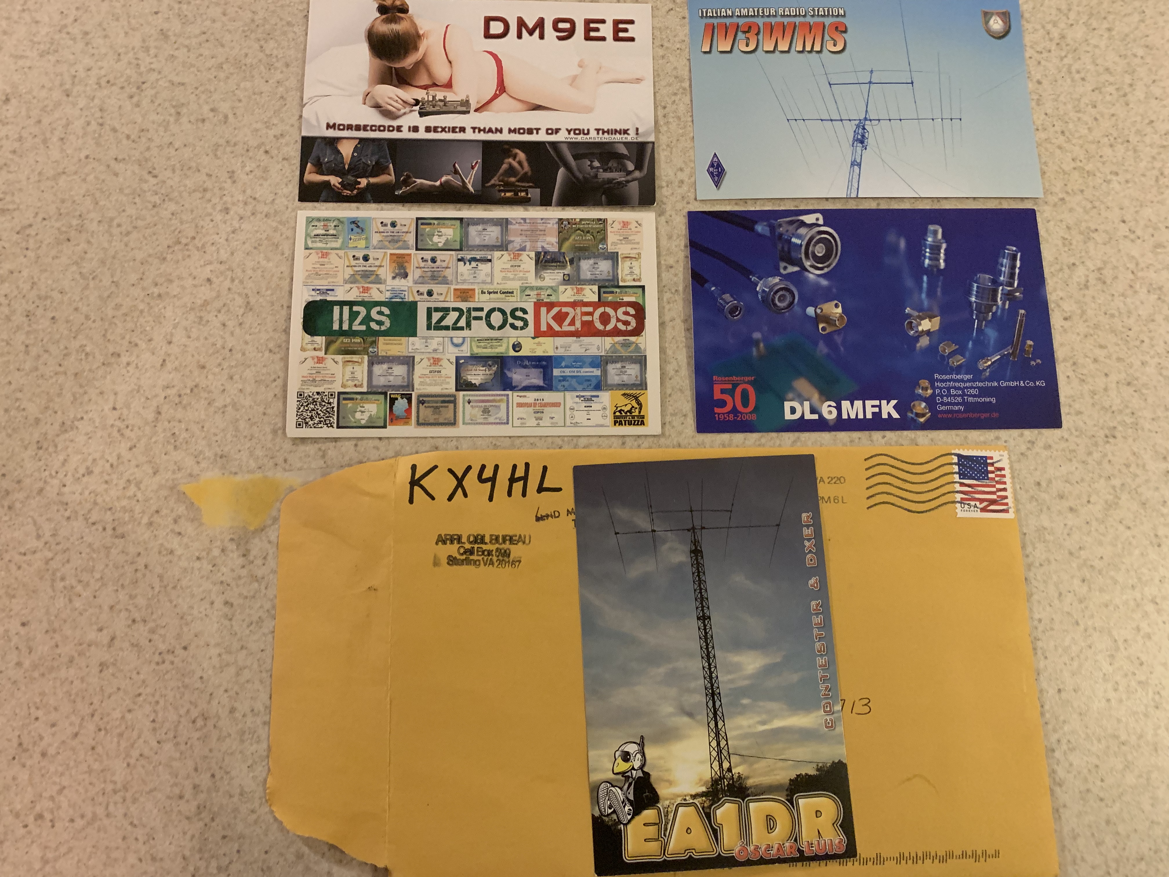 First pack of bureau cards