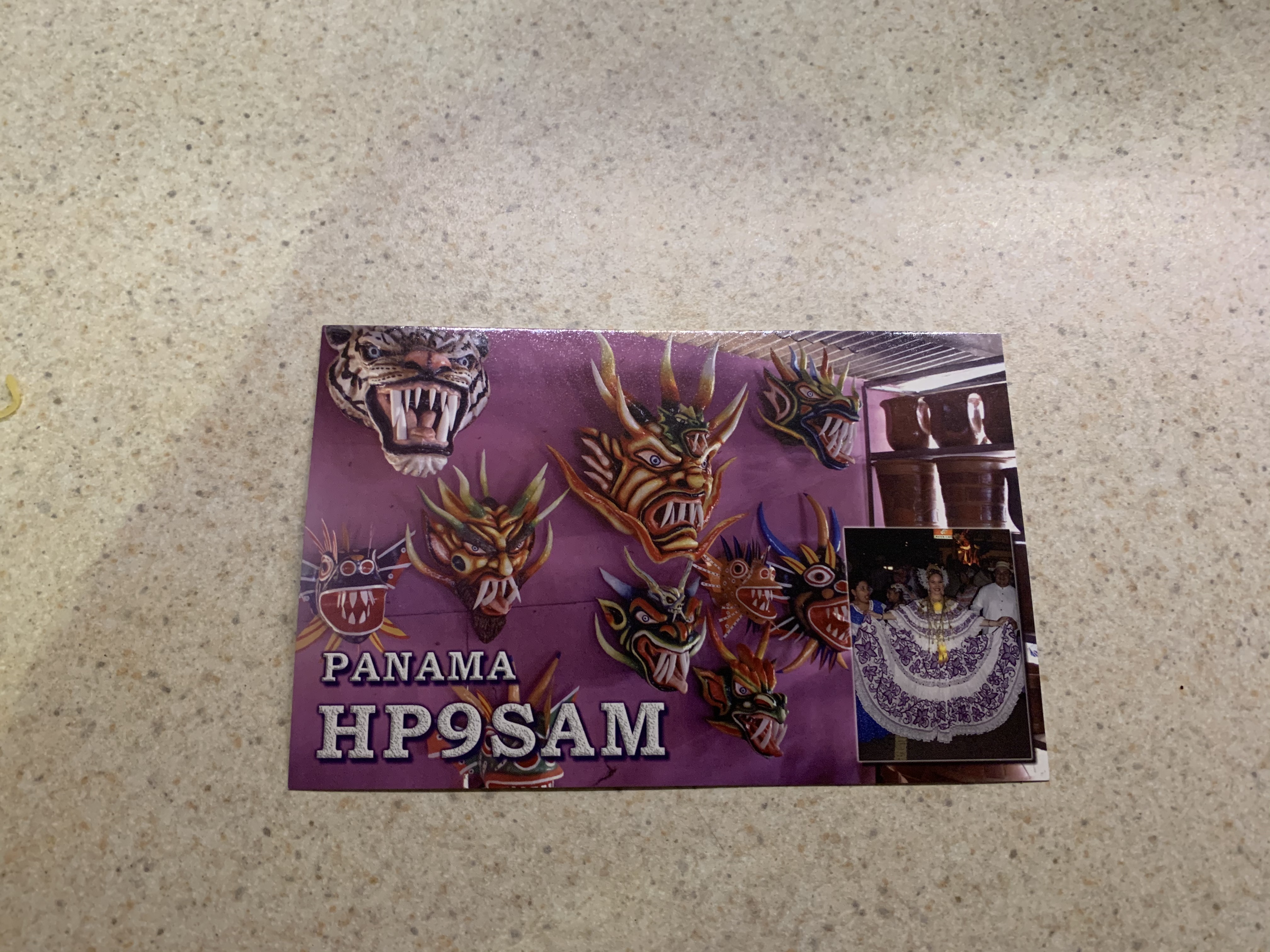 QSL card from Panama
