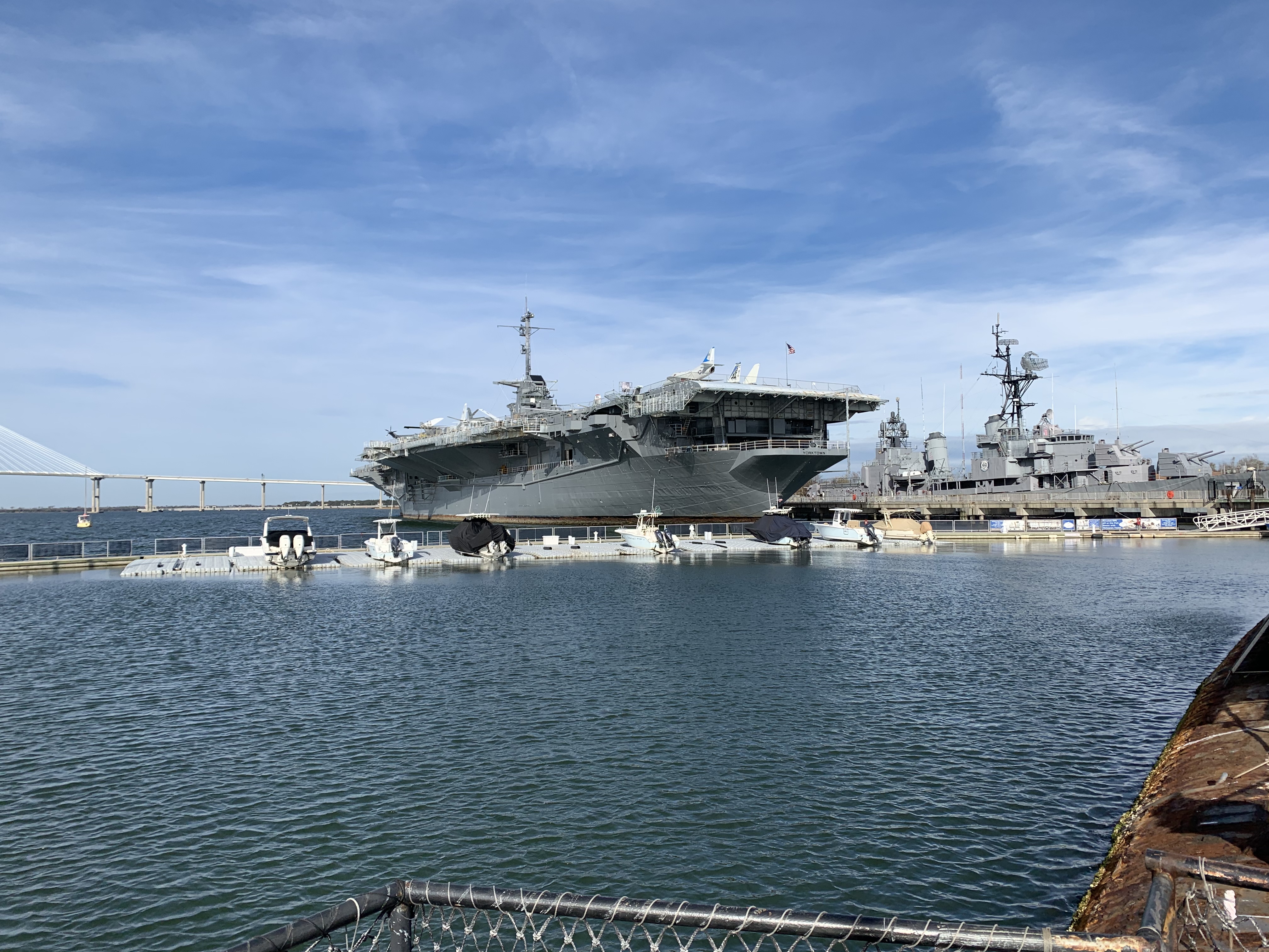 Operating WA4USN on the USS Yorktown aircraft carrier