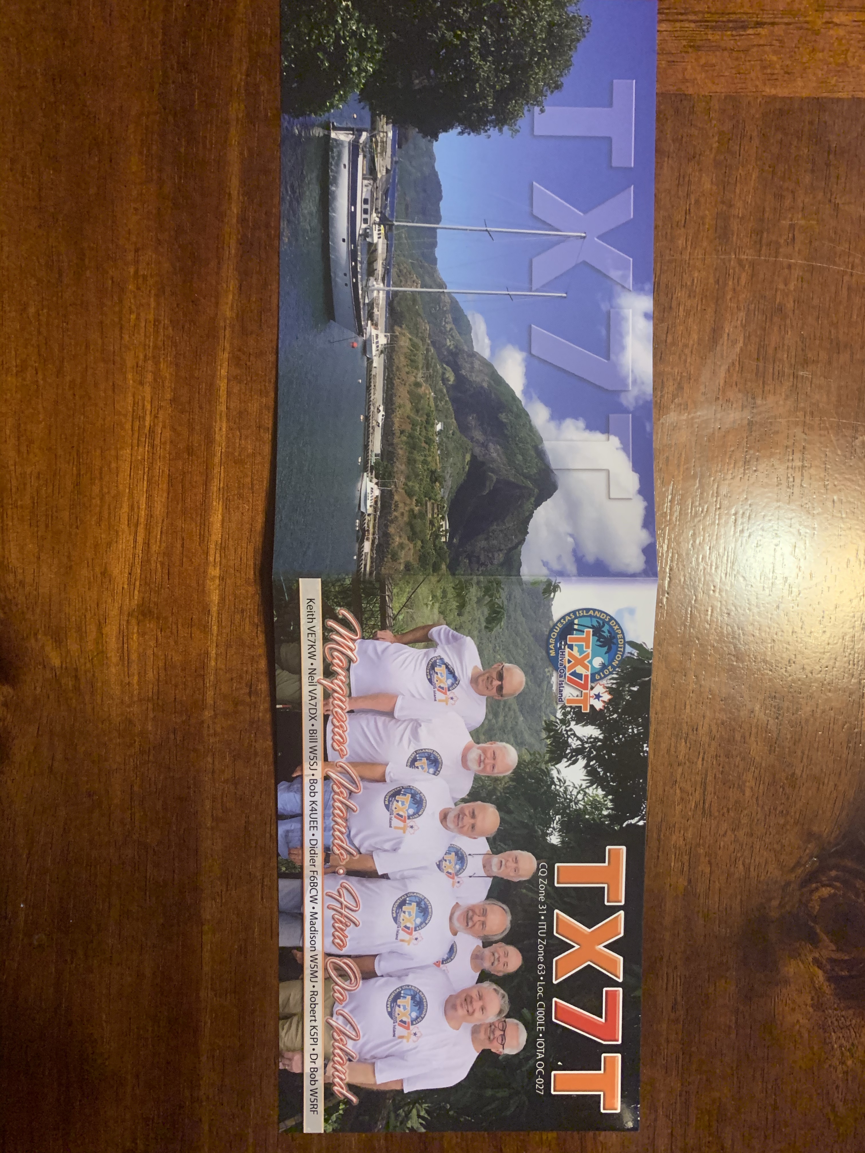 QSL cards from DL0ESA European Space Agency and TX7T Marquesas Island