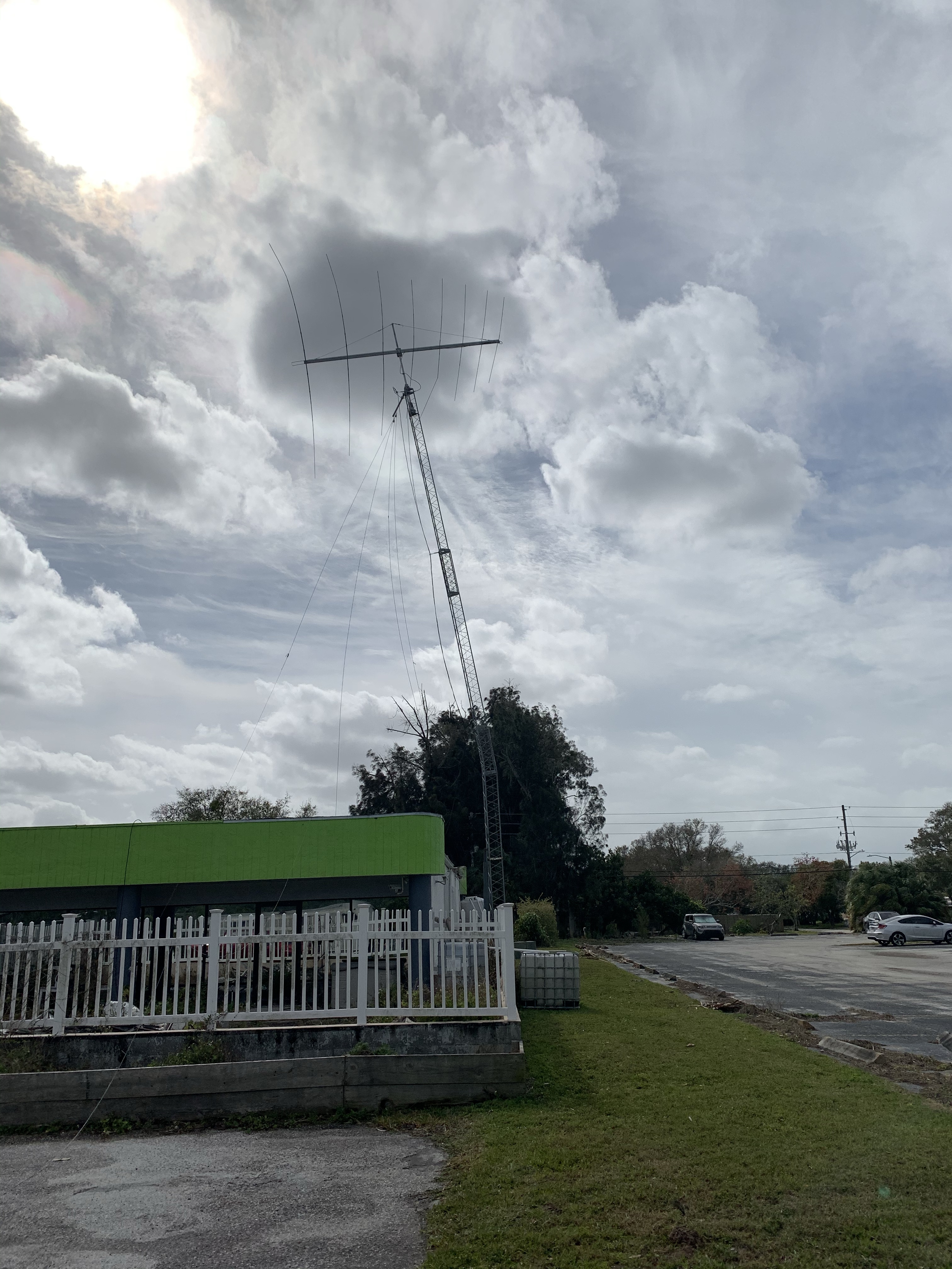 Club tower damaged in tornado