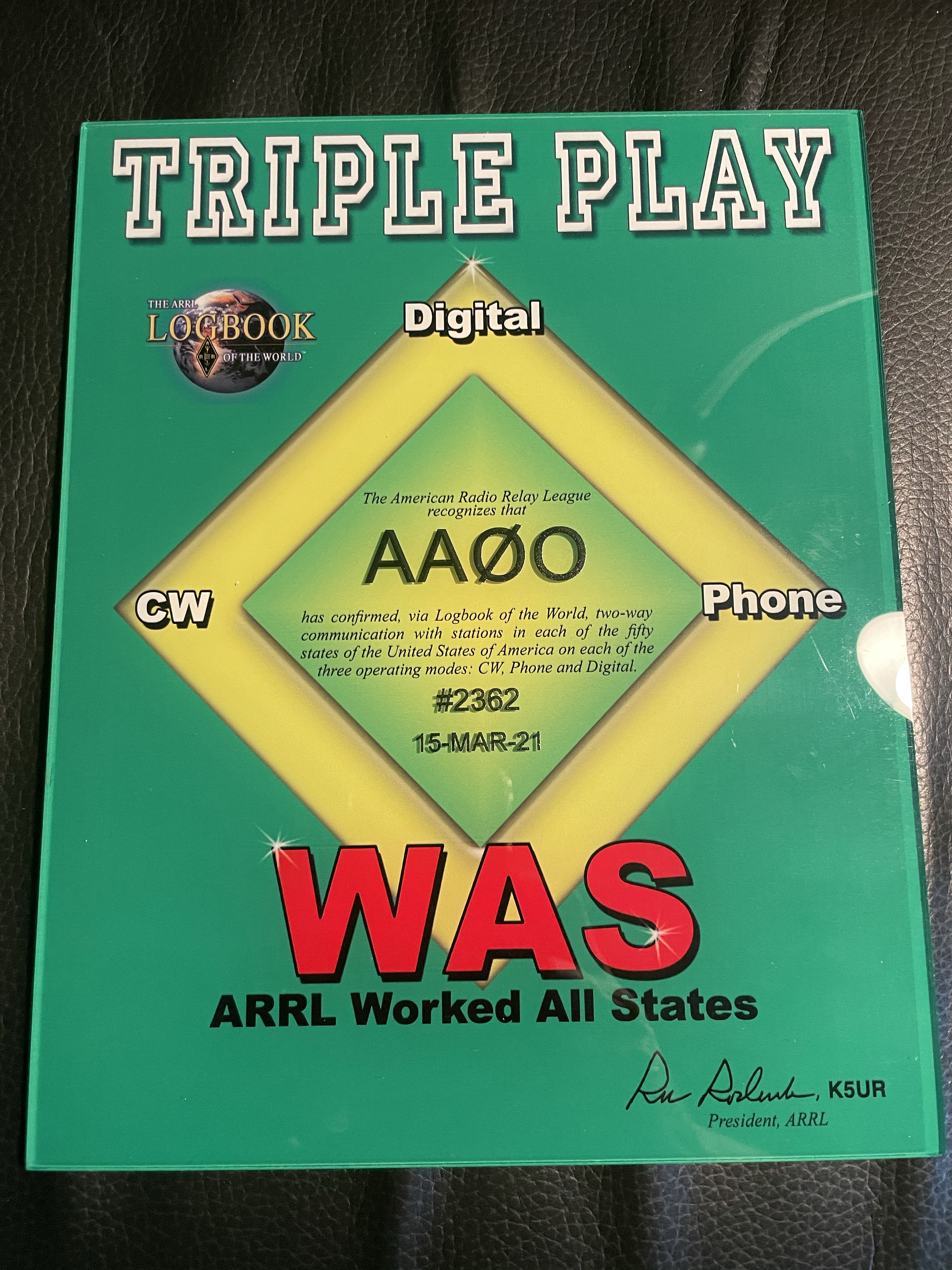 Triple play award delivered